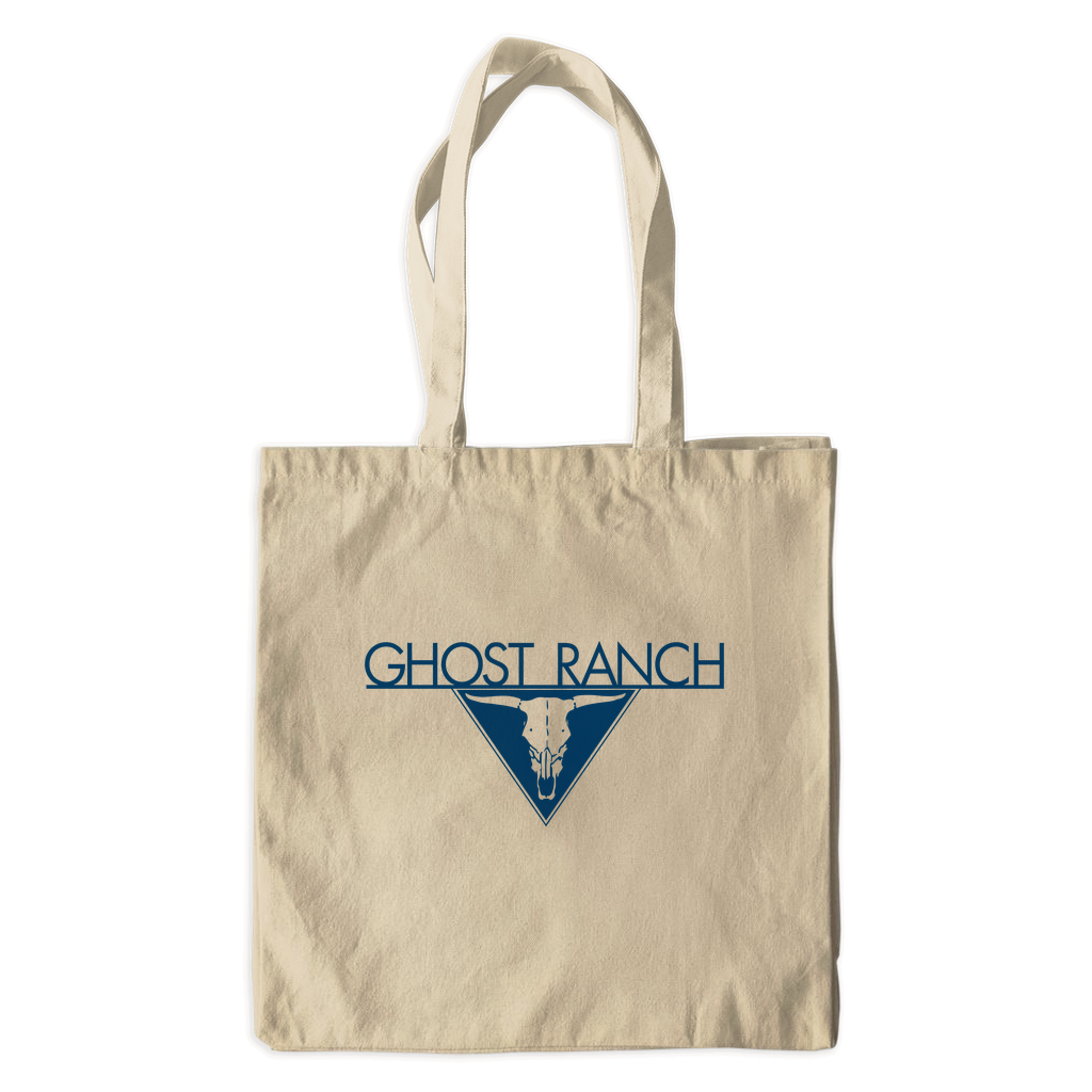 Canvas Tote Bag with Navy Logo